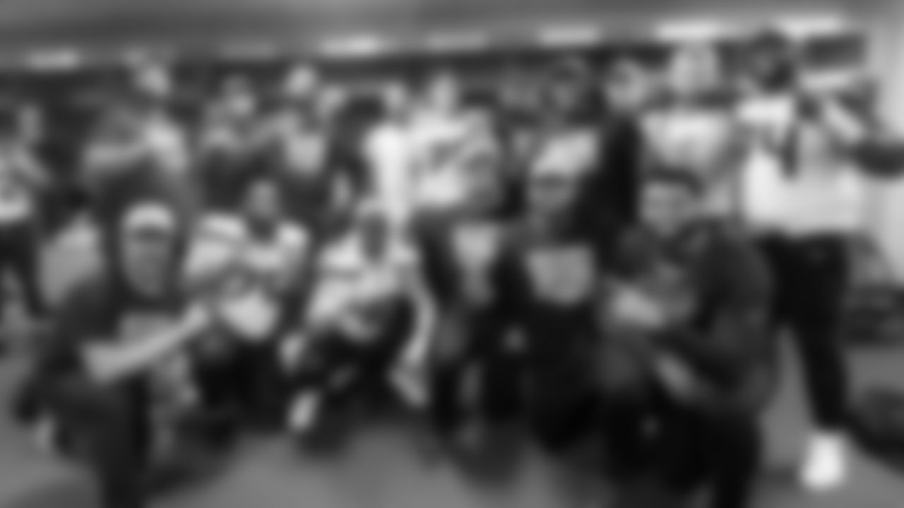 Seahawks tackle Charles Cross (67) after the win at the San Francisco 49ers in Week 18.