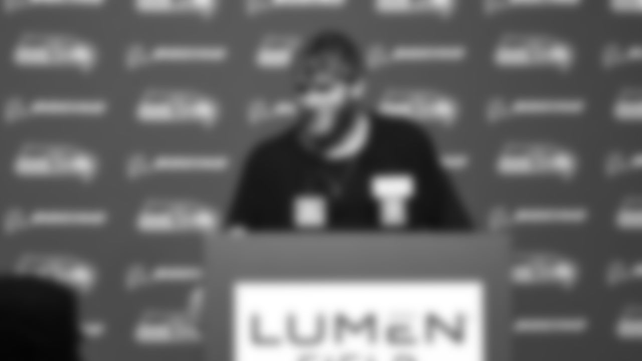 The Seahawks celebrated the 18-16 victory vs. the Colts in Week 15 at Lumen Field.