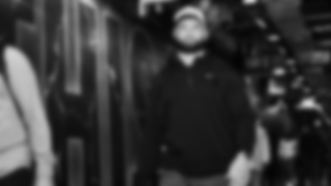 Seahawks linebacker Patrick O'Connell (52) arrived at Bank of America Stadium for the Week 17 matchup vs. Panthers on December 28, 2025.