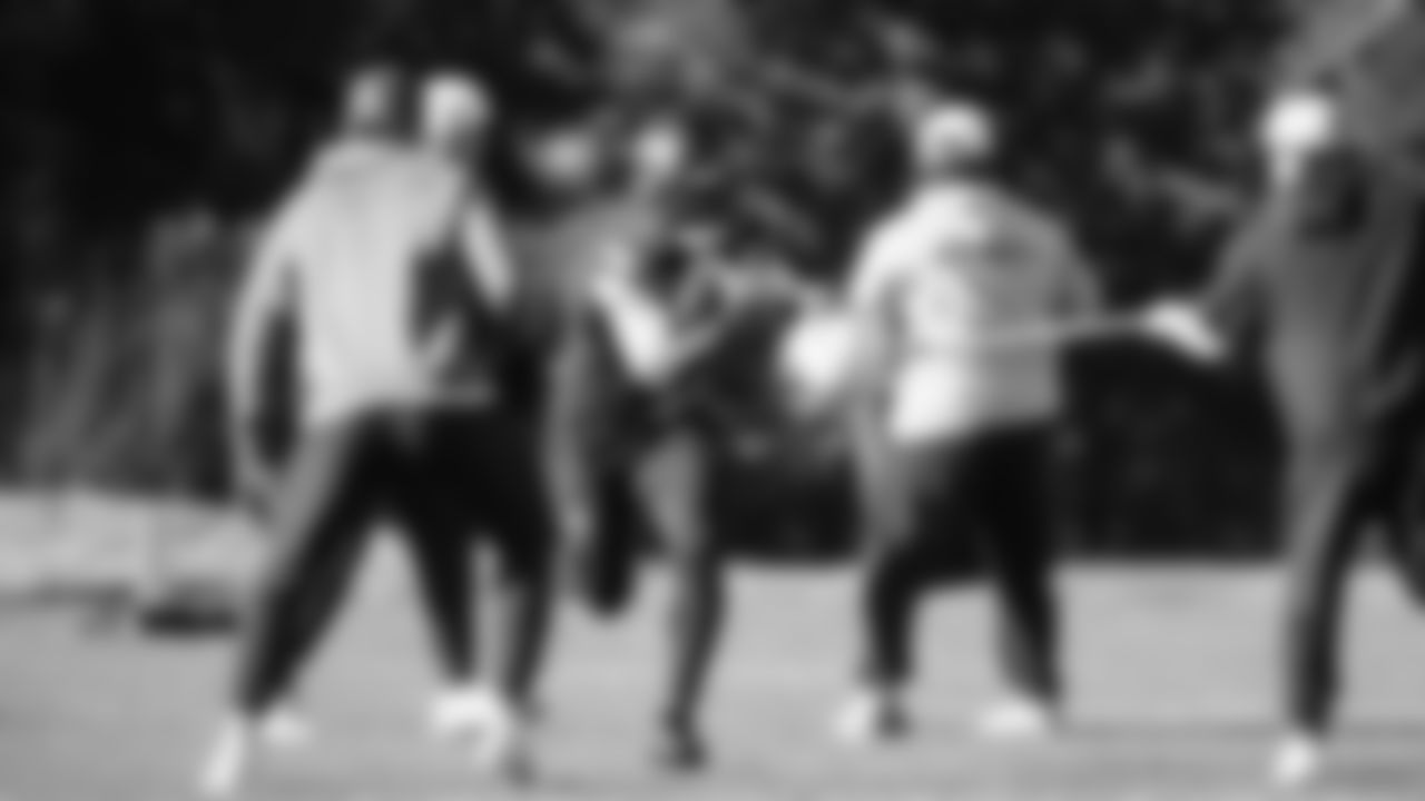 Seahawks running back Cam Akers (30) practiced on Wednesday, January 21, 2026 at the Virginia Mason Athletic Center.