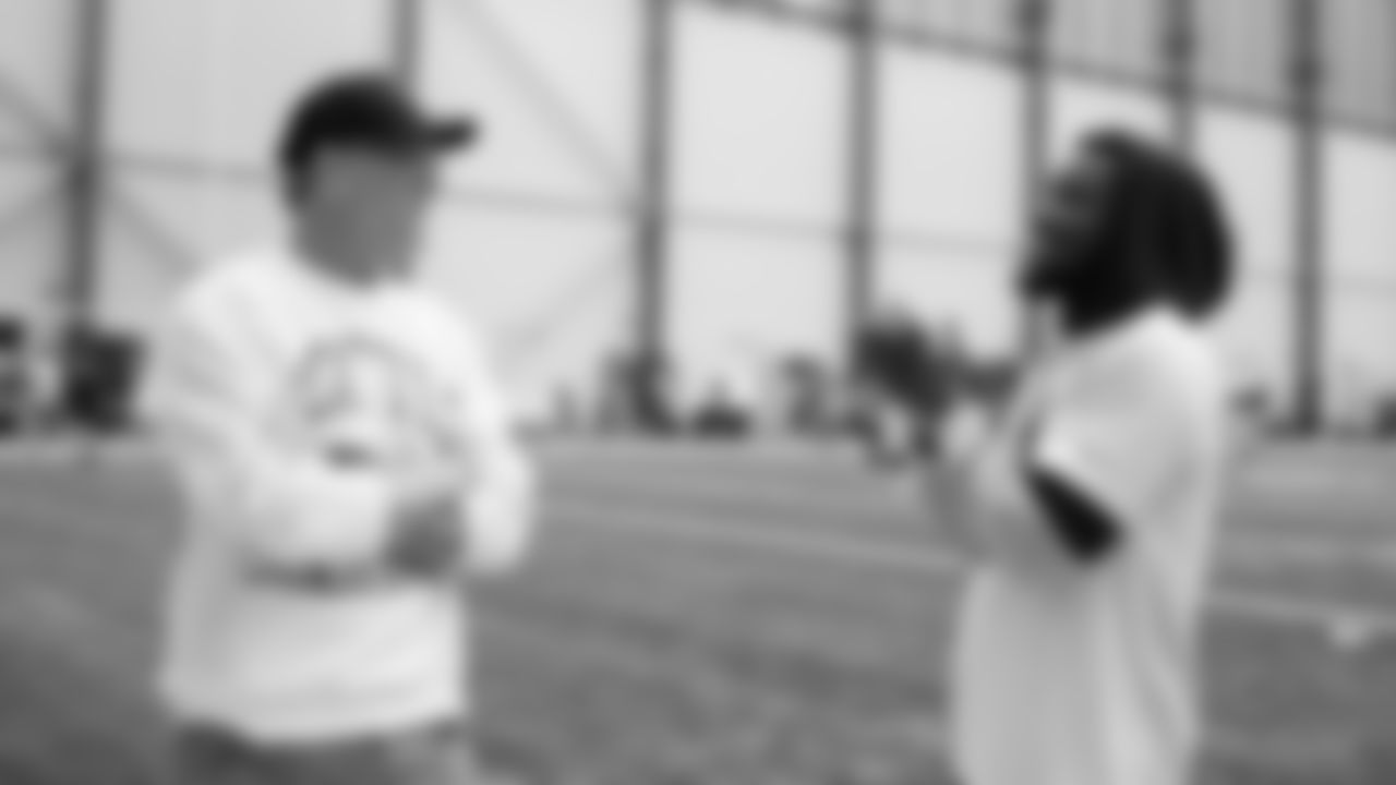 Actor Matthew Lillard visited Seahawks practice on August 6, 2025 at the Virginia Mason Athletic Center.