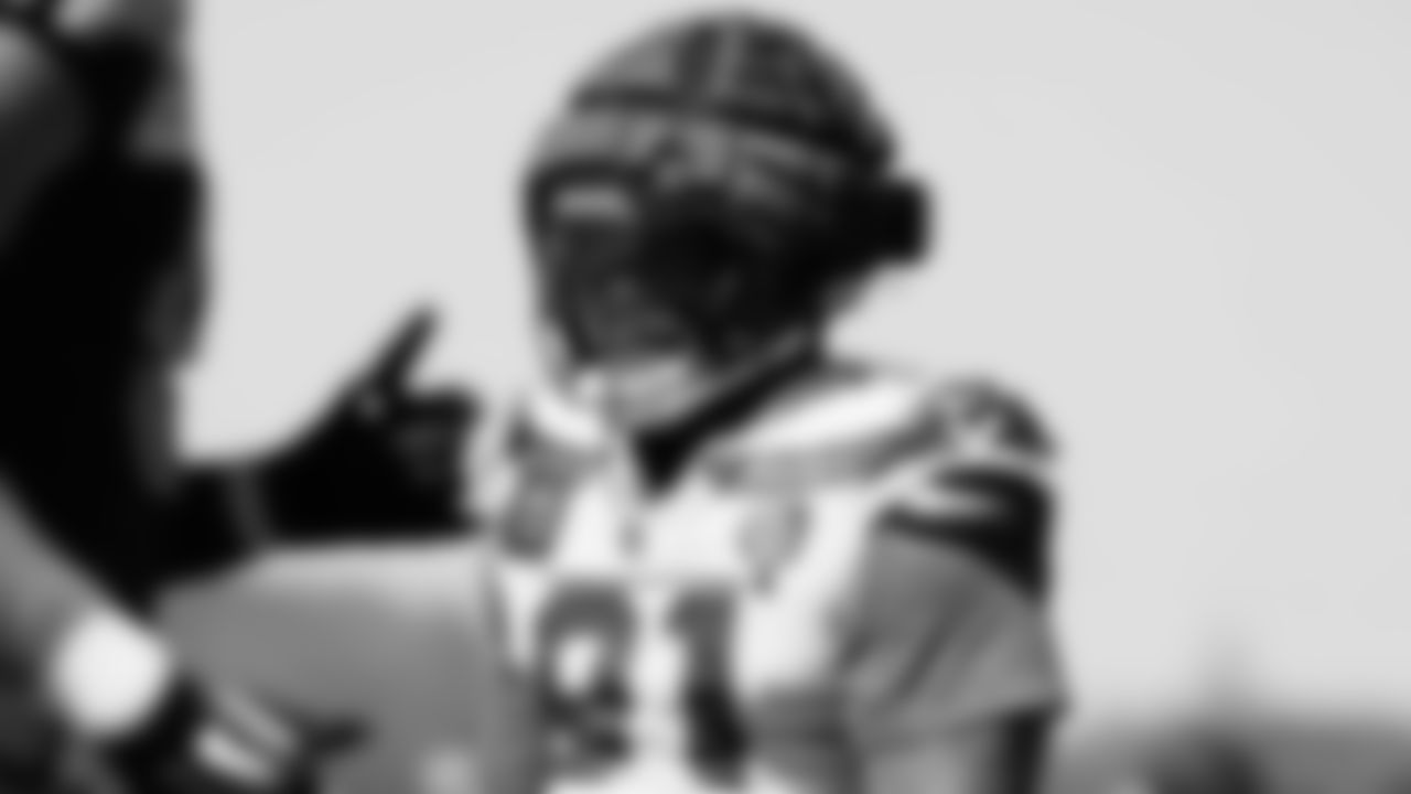 Seahawks defensive tackle Byron Murphy II (91) practiced on August 12, 2025 at the Virginia Mason Athletic Center.