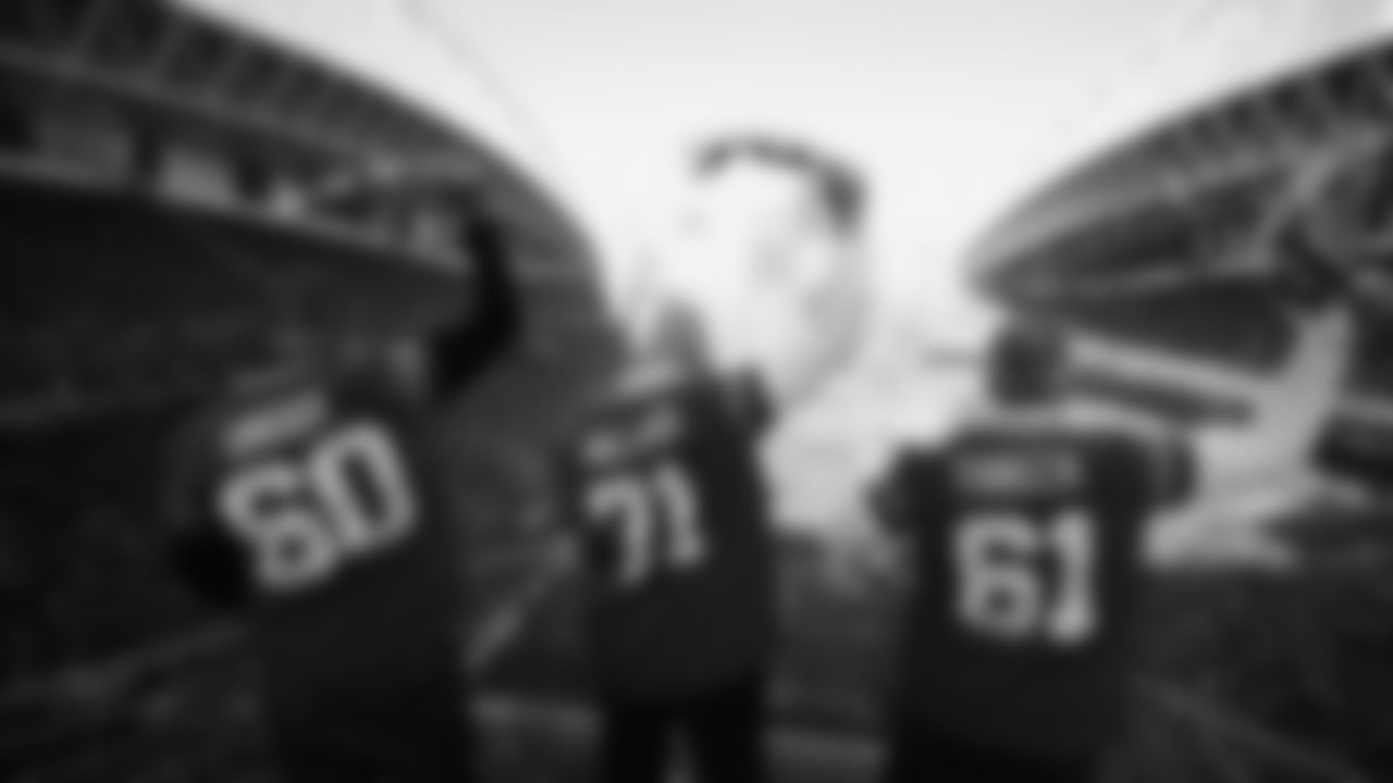 Seahawks Legends Bryan Millard, Robbie Tobeck & Max Unger raised the 12 Flag for the Seahawks' Week 13 matchup against the Vikings at Lumen Field.