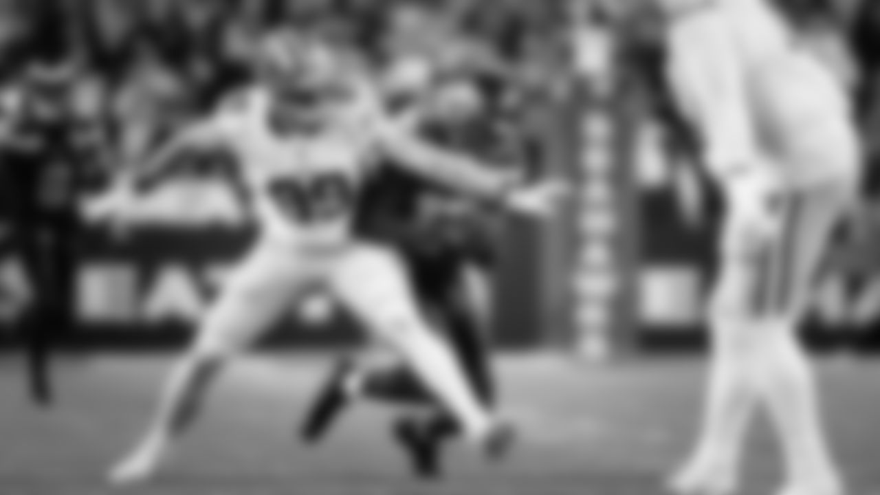 Seahawks linebacker Ernest Jones IV forces his second turnover of the game with an interception in the third quarter.