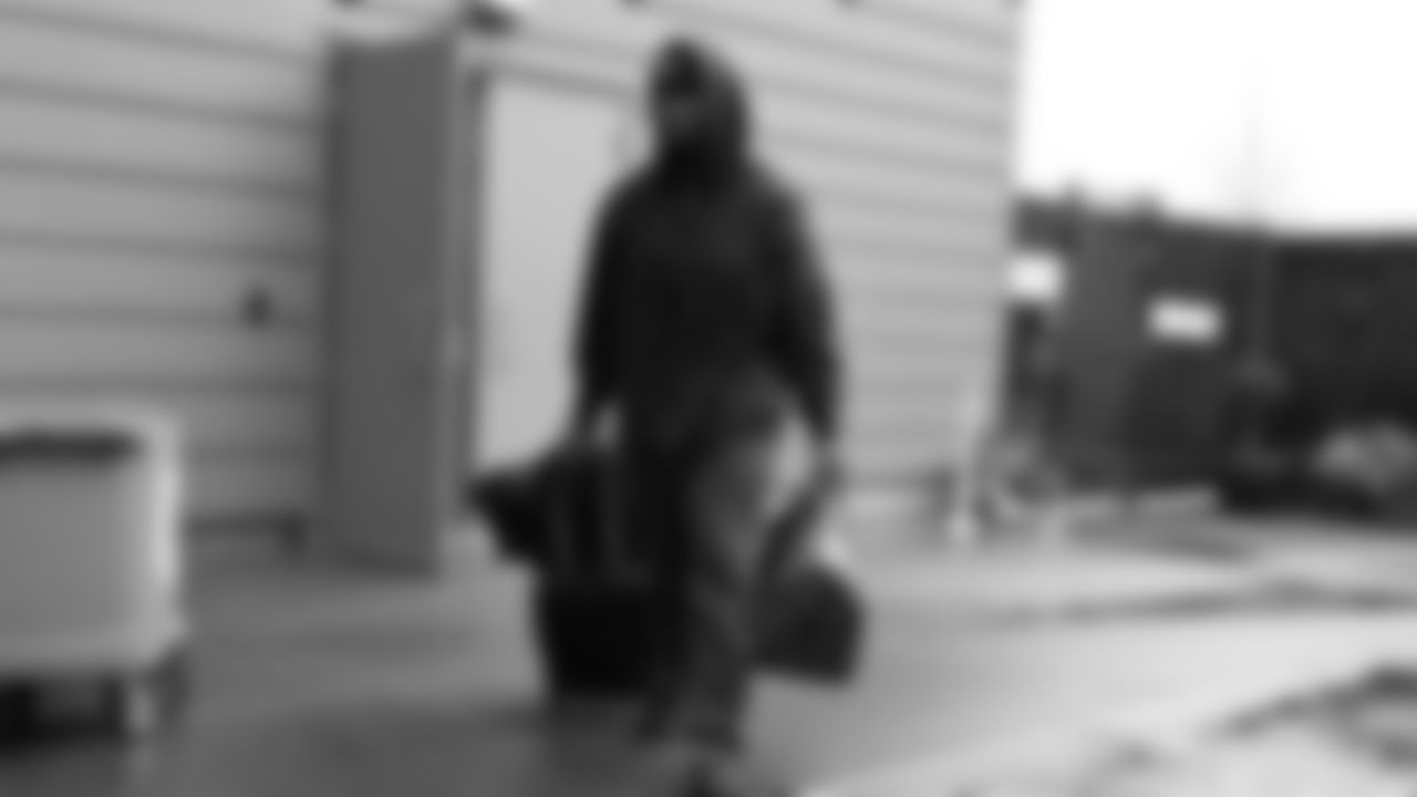 Seahawks running back Kenneth Walker III (9) departed the Virginia Mason Athletic Center on November 1, 2025.