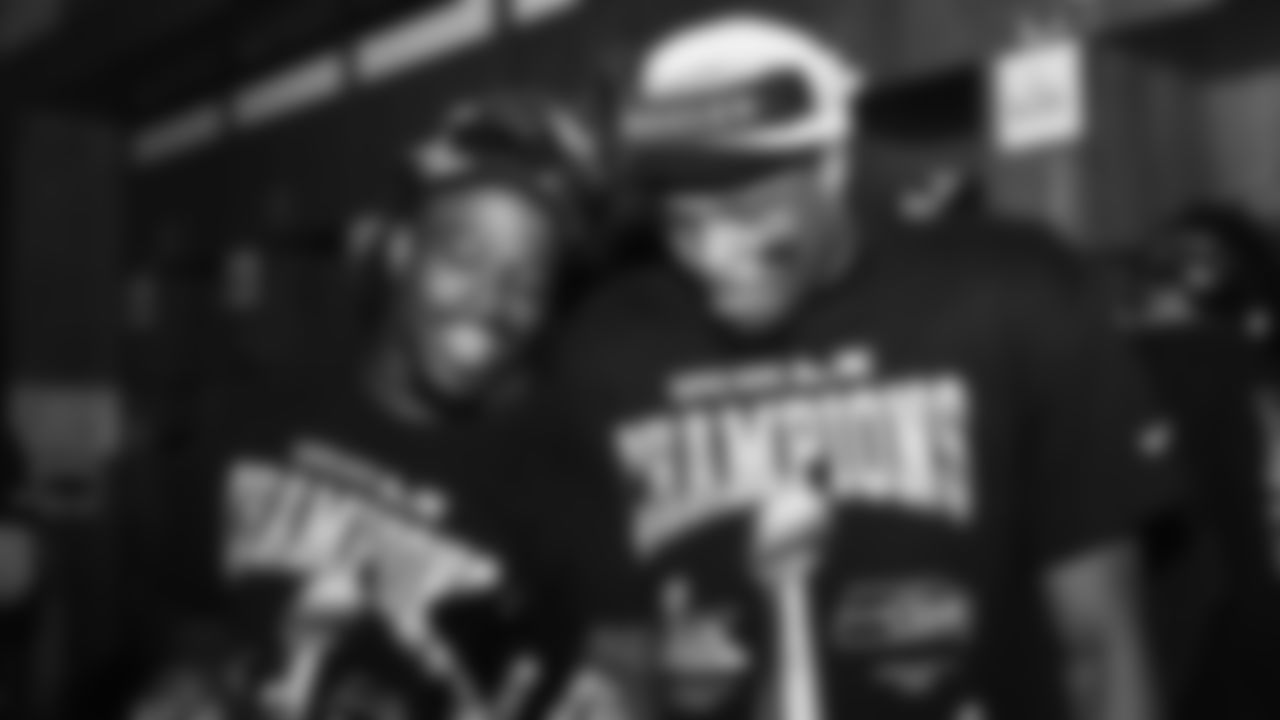 The Seahawks celebrated the 29-13 victory vs. the Patriots in Super Bowl LX.