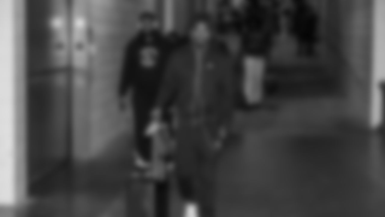 Seahawks cornerback Nehemiah Pritchett (28) arrived at Nissan Stadium for the Week 12 matchup vs. the Titans in Nashville, Tennessee.