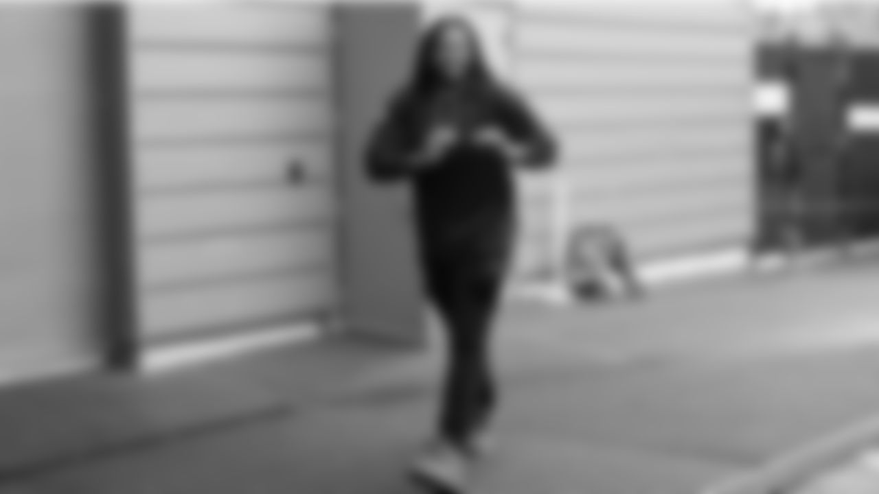 Seahawks linebacker Jared Ivey (51) departed the Virginia Mason Athletic Center on Friday, December 5, 2025 for the Week 14 trip to Atlanta.