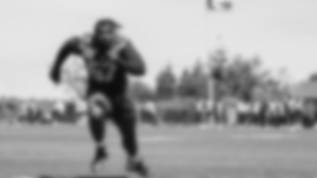 Seahawks tackle Charles Cross (67) participated in a workout on day one of OTAs on Tuesday, May 27, 2025 at the Virginia Mason Athletic Center.