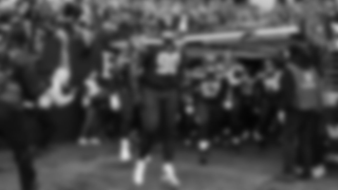 Seahawks defensive tackle Jarran Reed (90) warms up at Lumen Field for the NFC Championship game vs. the Los Angeles Rams on Sunday, January 25, 2026.