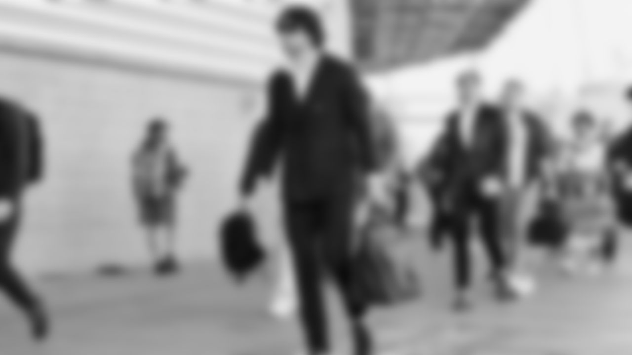 Seahawks tight end AJ Barner (88) arrived at Levi's Stadium for the Super Bowl LX matchup vs. the New England Patriots on Sunday, February 8, 2026.