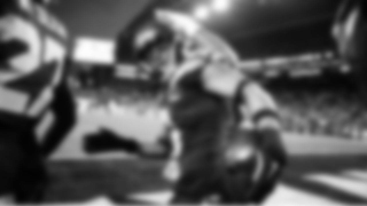 Seahawks safety Coby Bryant celebrates after his interception in the final minute.