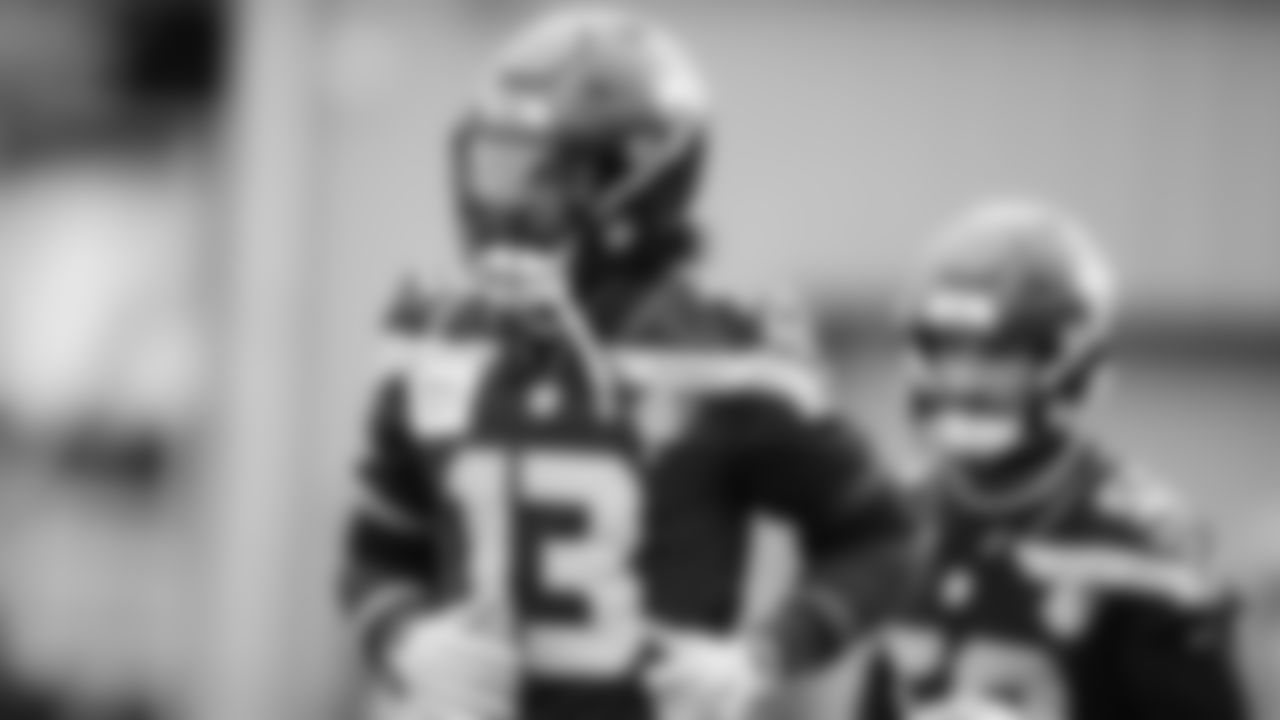 Seahawks linebacker Ernest Jones IV (13) practiced on Wednesday, January 1, 2026 at the Virginia Mason Athletic Center.