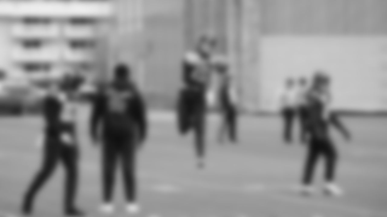 Seahawks wide receiver Jake Bobo (19) practiced on Thursday, January 8, 2026 at the Virginia Mason Athletic Center.