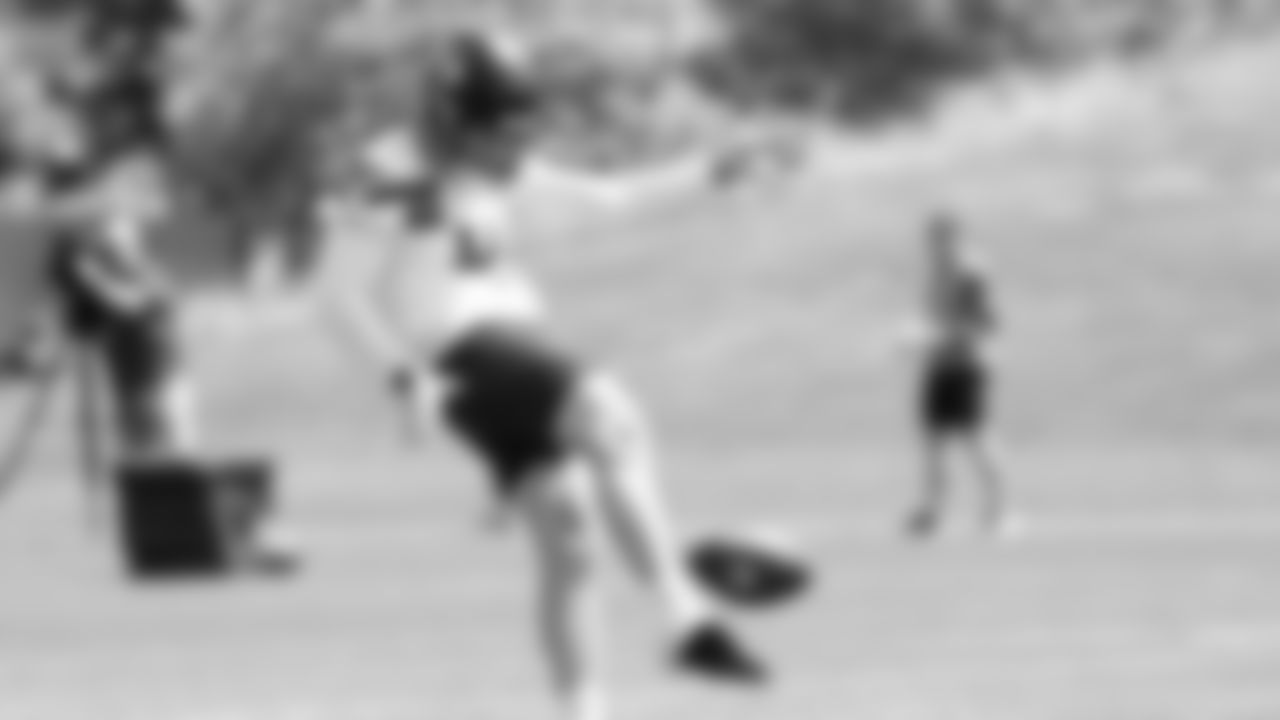 Seahawks punter Michael Dickson (4) participated in a workout on day four of OTAs on Monday, June 2, 2025 at the Virginia Mason Athletic Center.