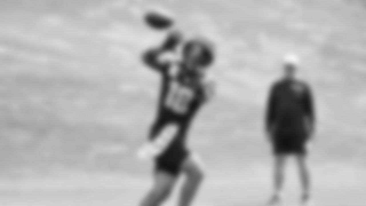 Seahawks tight end Elijah Arroyo (18) practiced on August 19, 2025 at the Virginia Mason Athletic Center.