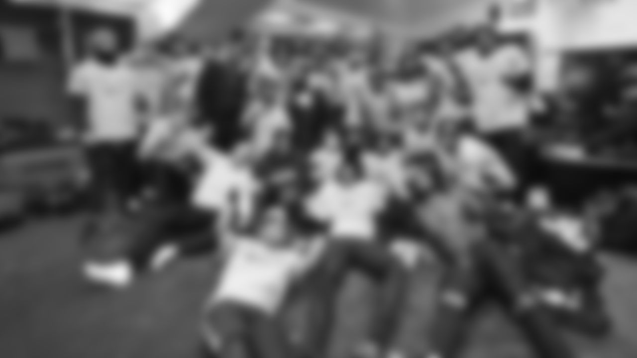 The Seahawks celebrate the 31-27 win vs. the Rams in the NFC Championship on Sunday, January 25, 2026.