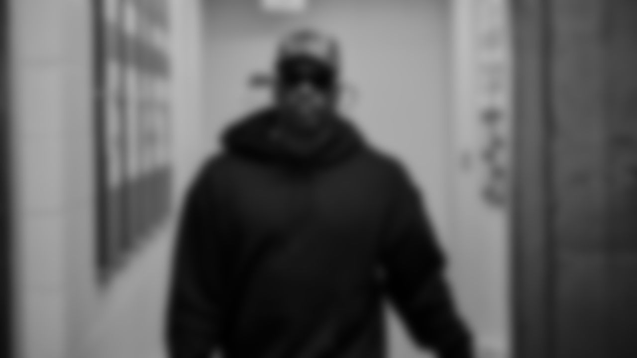 Seahawks defensive end DeMarcus Lawrence (0) arrives at Lumen Field for the preseason Week 1 matchup vs. the Las Vegas Raiders.