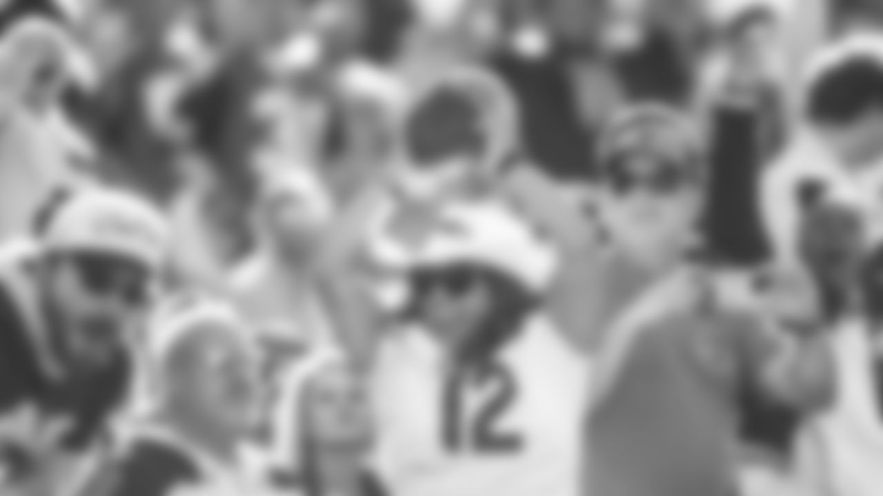 This lucky 12 was the recipient of the touchdown ball tossed into the stands by Jaxon Smith-Njigba after his second TD.