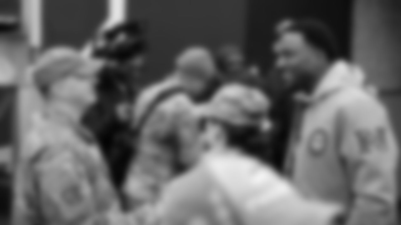 USAA's "Change of Command" event is to celebrate a different military service each year: rotating through the 5 branches -- Army, Airforce, Navy, Coast Guard, Marines.