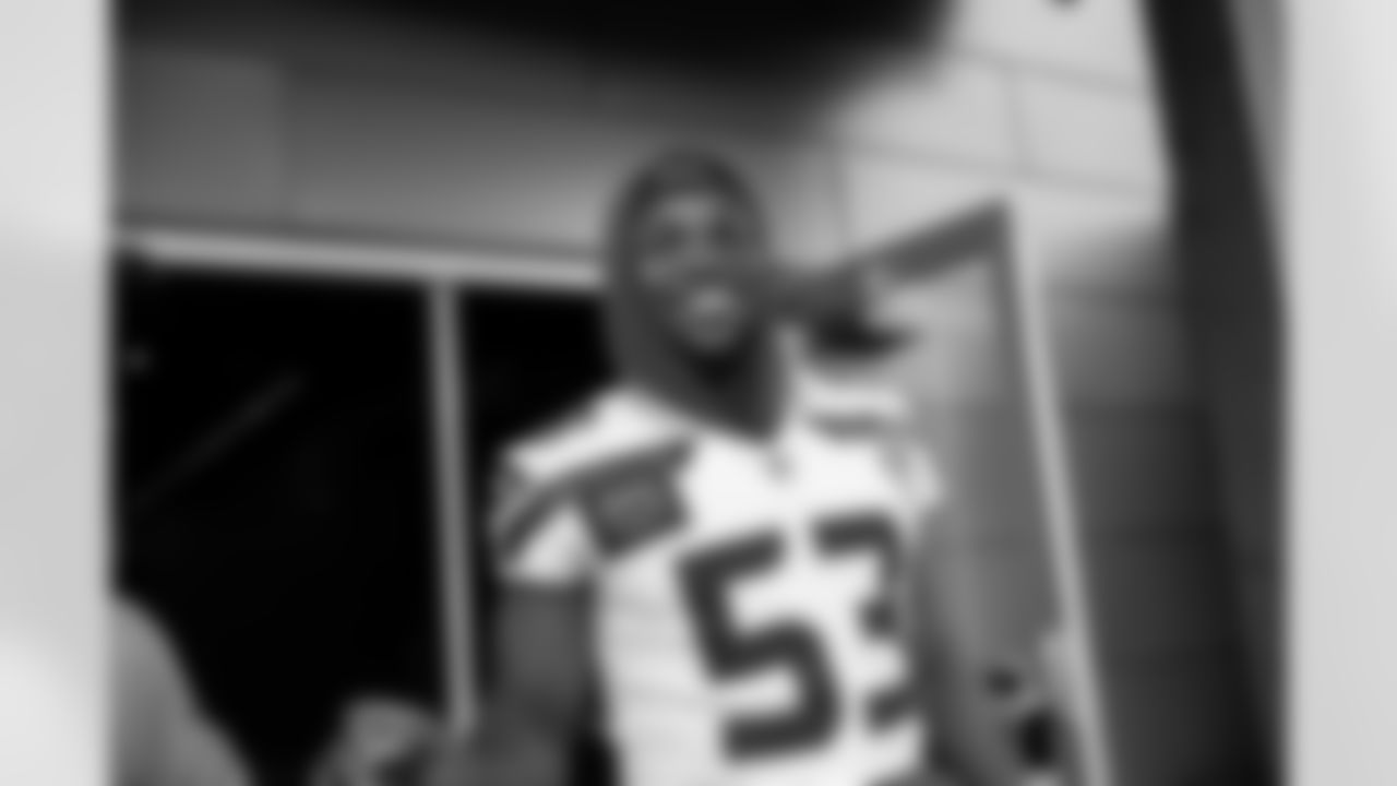 Seahawks linebacker Boye Mafe (53) participated in the Seahawks 2025 offseason workout program.