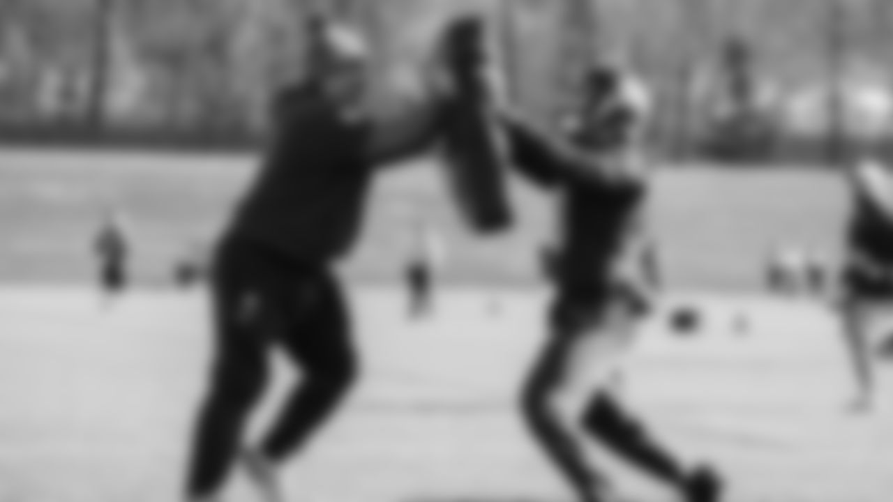 Seahawks running back Kenneth Walker III (9) practiced on Thursday, January 22, 2026 at the Virginia Mason Athletic Center.