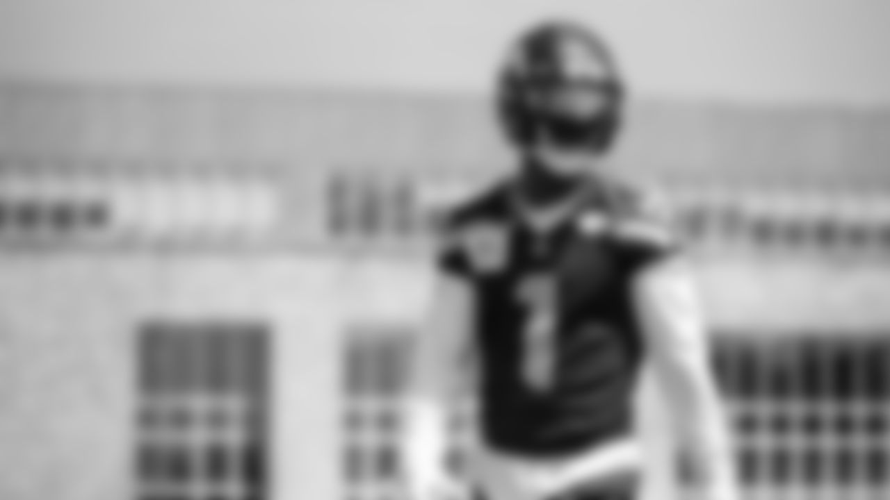 Seahawks wide receiver Marquez Valdes-Scantling (1) participated in a workout on day six of OTAs on Thursday, June 5, 2025 at the Virginia Mason Athletic Center.