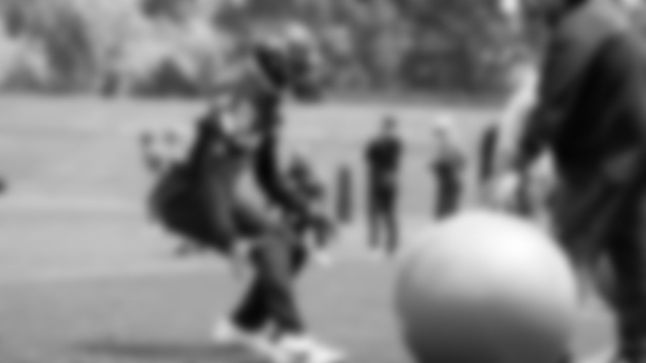 Seahawks wide receiver Montorie Foster Jr. (35) participated in a workout on day two of OTAs on Thursday, May 29, 2025 at the Virginia Mason Athletic Center.
