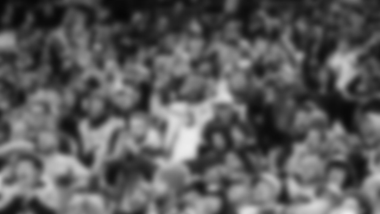 Thousands of 12s stayed in the stands well after the game to watch the Thursday Night Football postgame show.