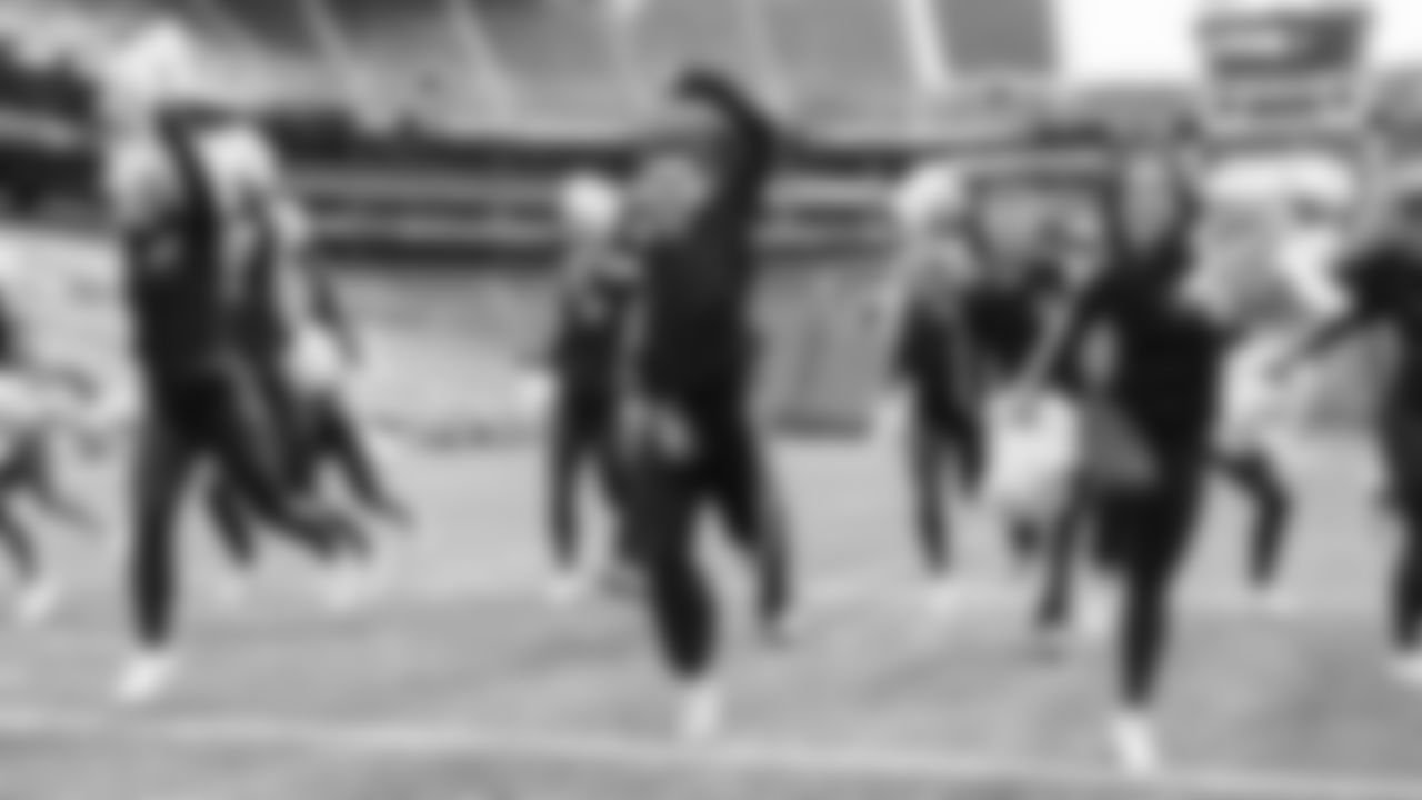 A backstage look at the dancers before the Week 7 game vs. the Texans on October 20, 2025.