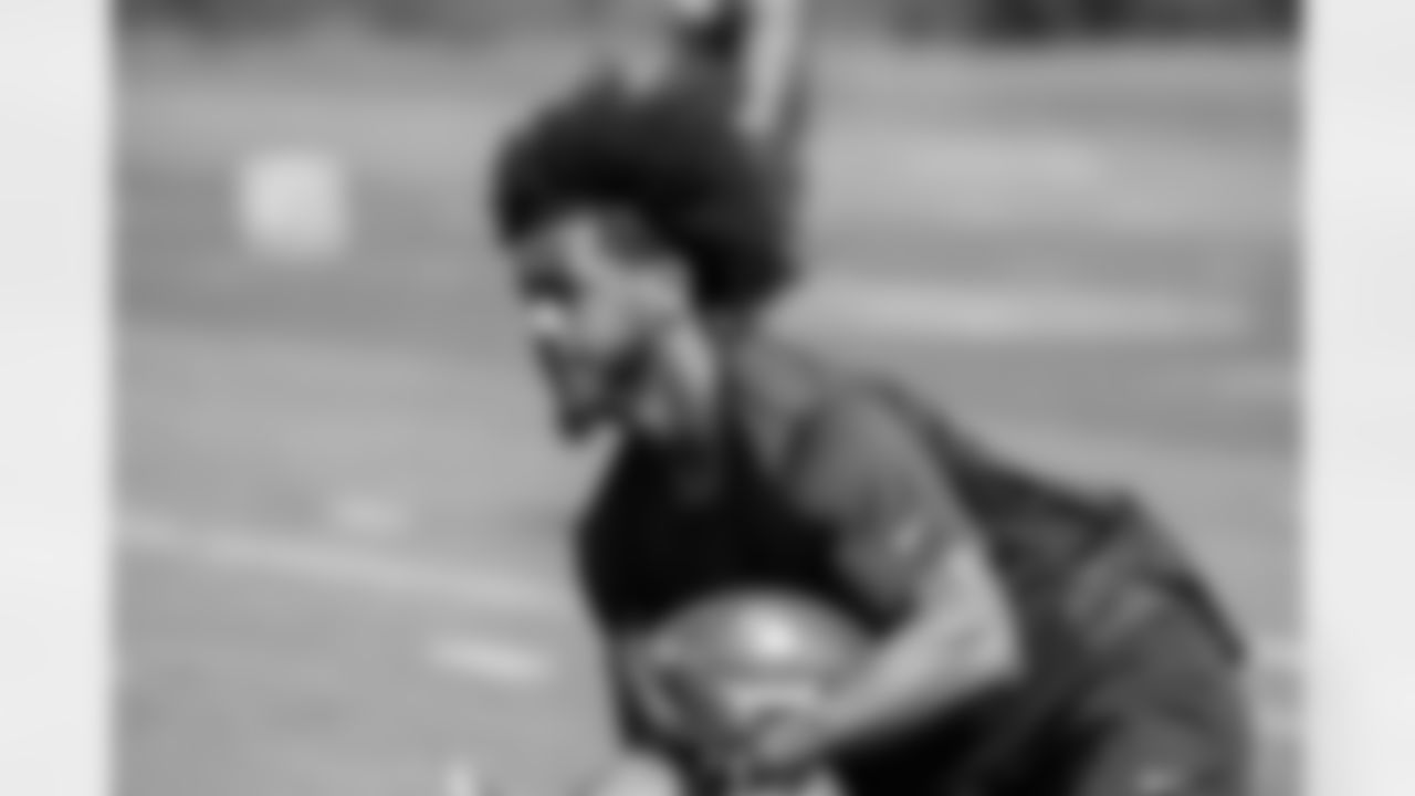 Seahawks running back Kenny McIntosh (25) participated in the Seahawks 2025 offseason workout program.