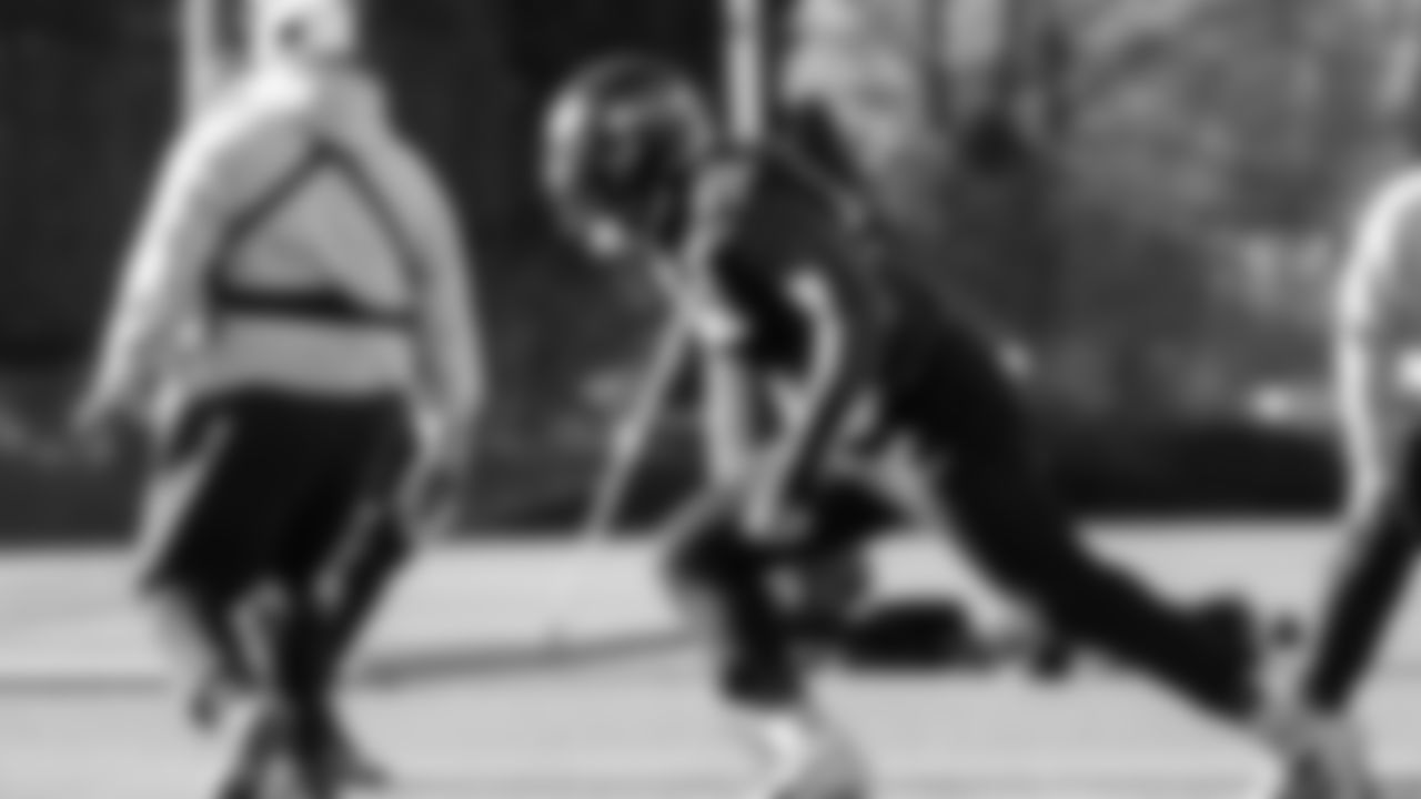 Seahawks linebacker Derick Hall (58) practiced on Wednesday, November 19 at the Virginia Mason Athletic Center.