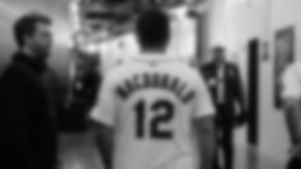 Seahawks head coach Mike Macdonald was joined by comedian Adam Ray as they tossed out the first pitch for the Mariners vs. Yankees game on May 12, 2025 at T-Mobile Park.