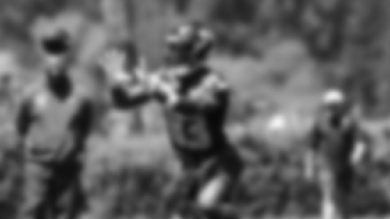 Seahawks wide receiver Dareke Young (83) participated in a workout on day one of OTAs on Tuesday, May 27, 2025 at the Virginia Mason Athletic Center.