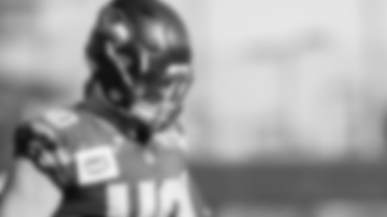 Seahawks fullback Robbie Ouzts (40) practiced on February 5, 2026 in San Jose, California.