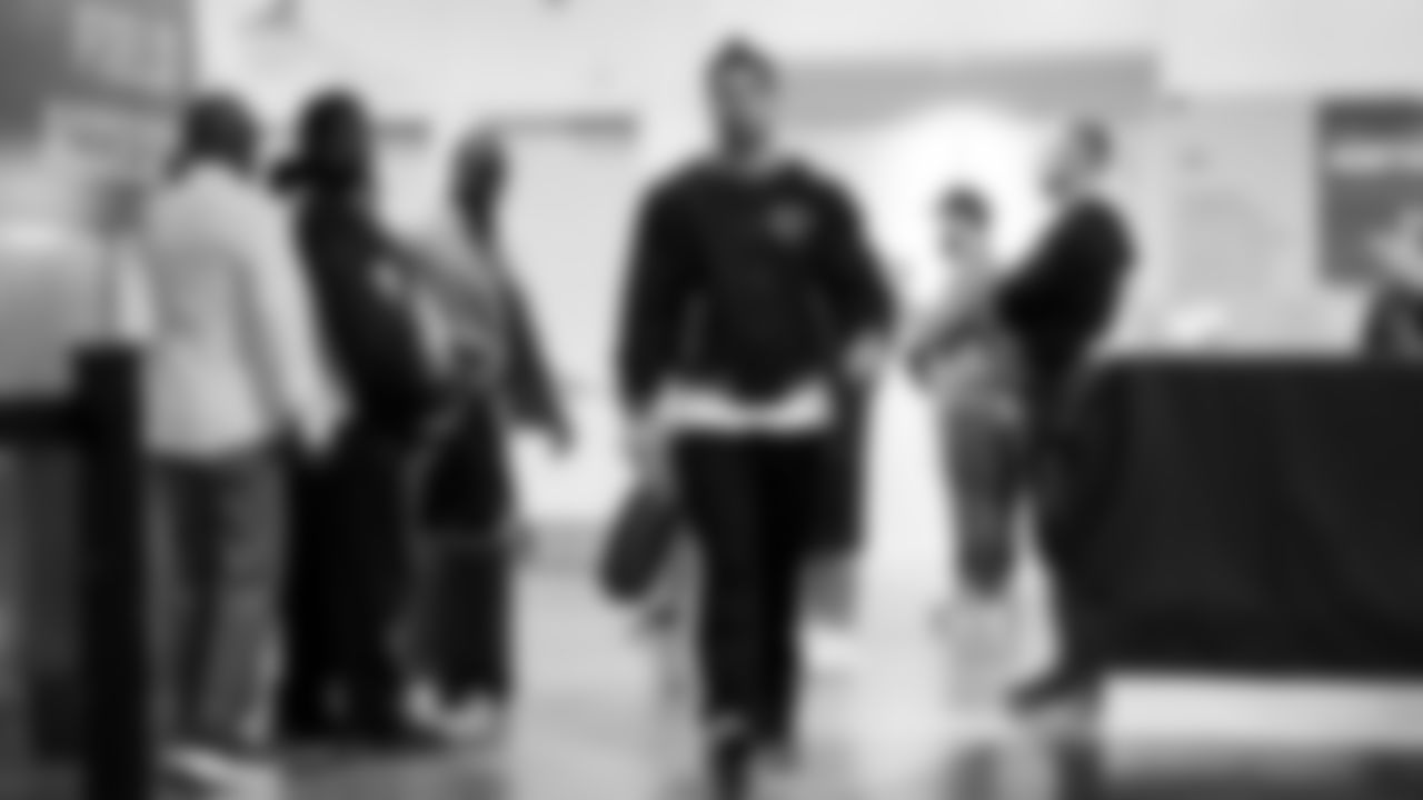 Seahawks running back Zach Charbonnet (26) arrived at SoFi Stadium for the Week 11 matchup at the L.A. Rams.