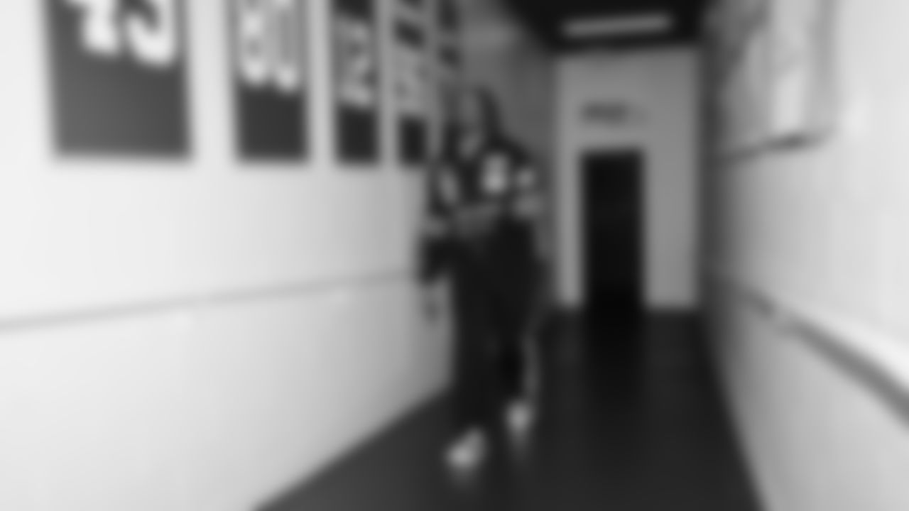 Seahawks wide receiver Courtney Jackson (84) arrived at Lumen Field for the Week 15 matchup vs. the Indianapolis Colts.