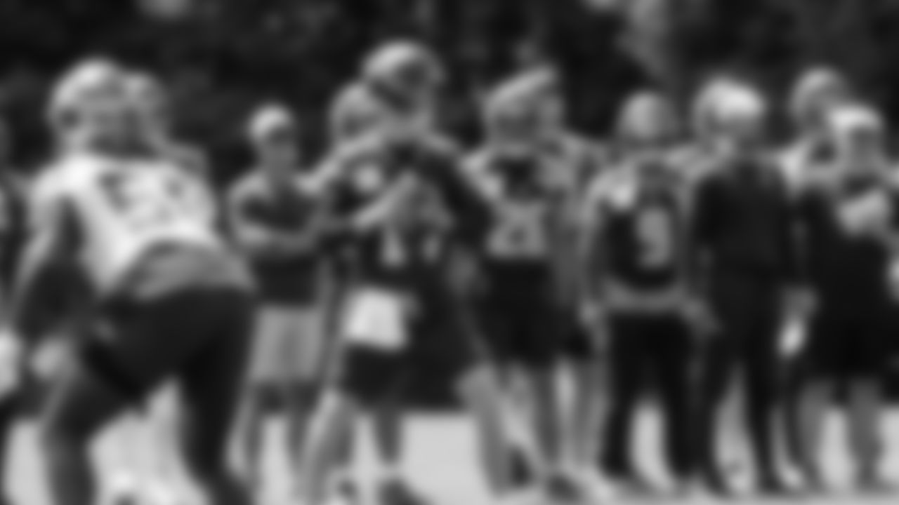Seahawks quarterback Sam Darnold (14) participated in a workout on day four of OTAs on Monday, June 2, 2025 at the Virginia Mason Athletic Center.