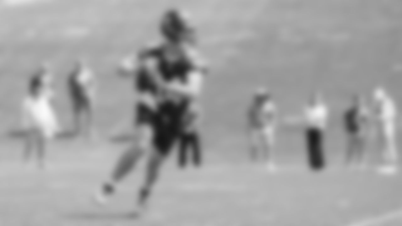 Seahawks quarterback Sam Darnold (14) participated in the Seahawks 2025 offseason workout program.