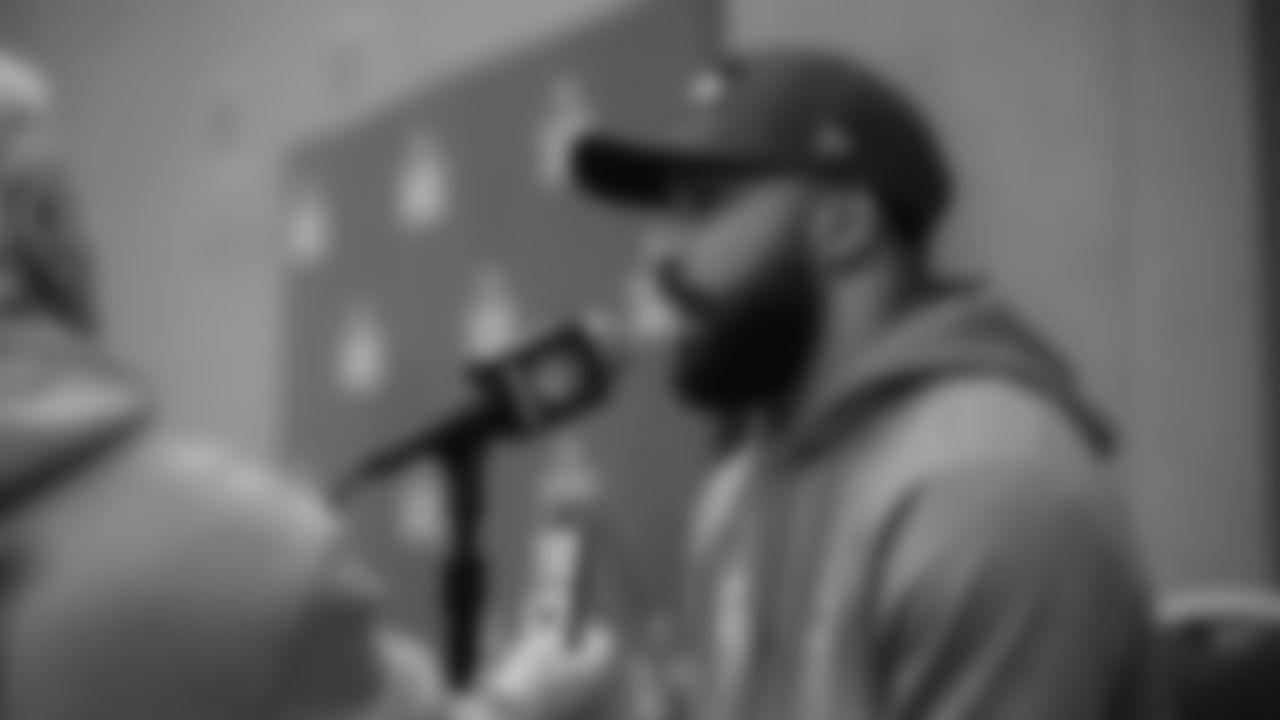 Seahawks safety Julian Love (20) at day one of press conference Media Availability on February 3, 2026.