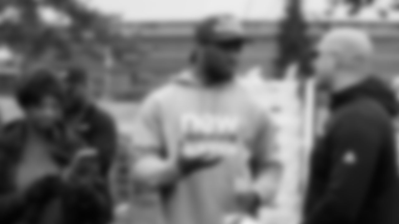 Seahawks Legend Marcus Trufant, quarterback Jalen Milroe, Blitz and the Seahawks Dancers participated in the Tacoma Police Department and Friends Thanksgiving Turkey Giveaway on November 18, 2025.