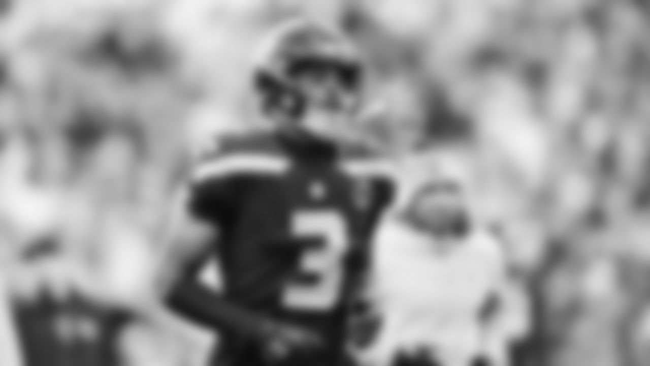 Seahawks safety Nick Emmanwori (3) warms up at Lumen Field for the NFC Championship game vs. the Los Angeles Rams on Sunday, January 25, 2026.