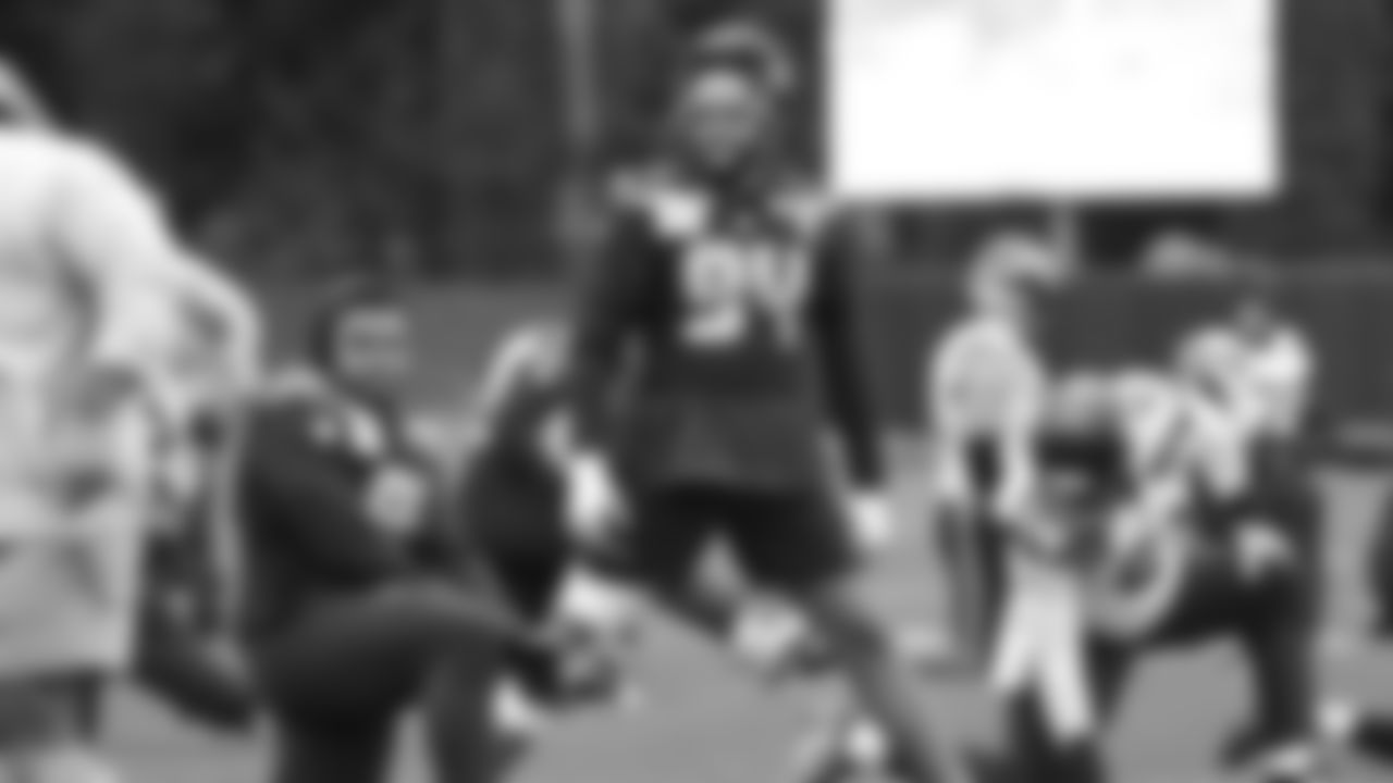 Seahawks defensive end Mike Morris (94) practiced on Wednesday, December 24, 2025 at the Virginia Mason Athletic Center.