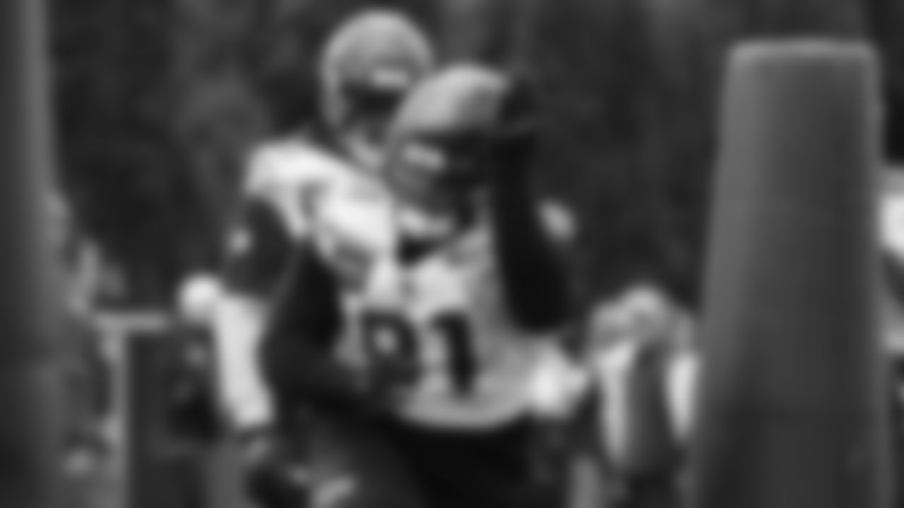 Seahawks defensive tackle Byron Murphy II (91) practiced on Thursday, January 8, 2026 at the Virginia Mason Athletic Center.