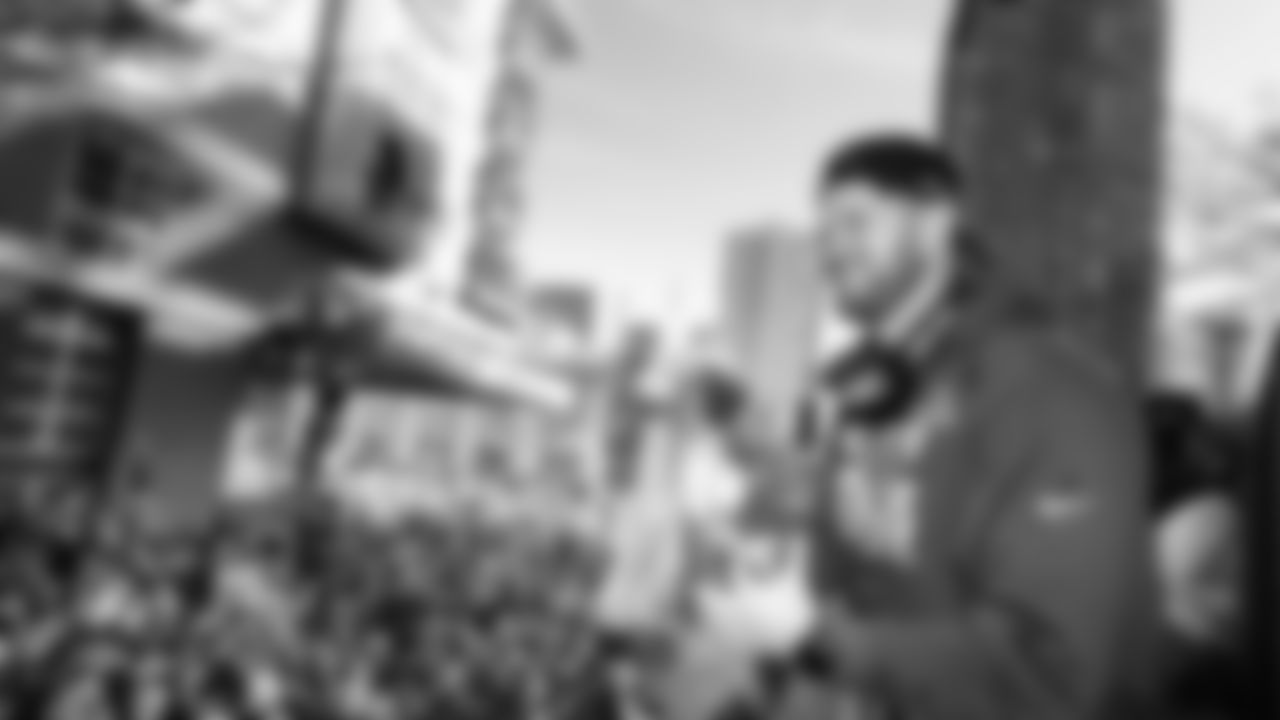 The Seahawks participated in the World Championship Parade through downtown Seattle on February 11, 2026.