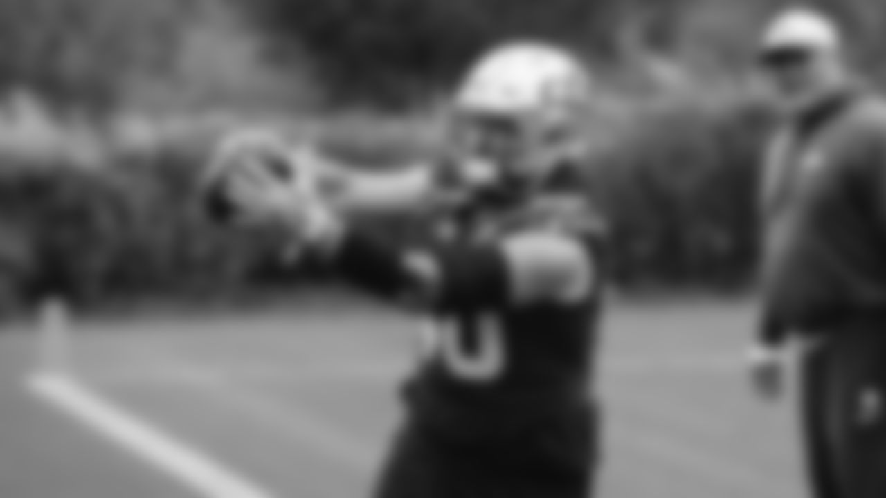 Seahawks fullback Robbie Ouzts (40) practiced on Thursday, November 27, 2025 at the Virginia Mason Athletic Center.