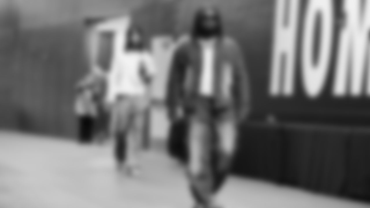 arrived at Lumen Field for the NFC divisional round game vs. the San Francisco 49ers on January 17, 2026.