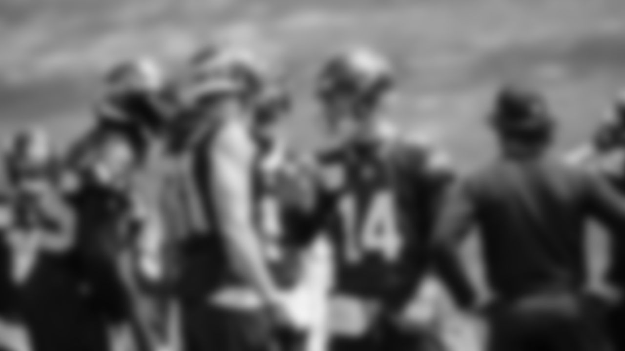 Seahawks quarterback Sam Darnold (14) participated in a workout on day five of OTAs on Wednesday, June 4, 2025 at the Virginia Mason Athletic Center.