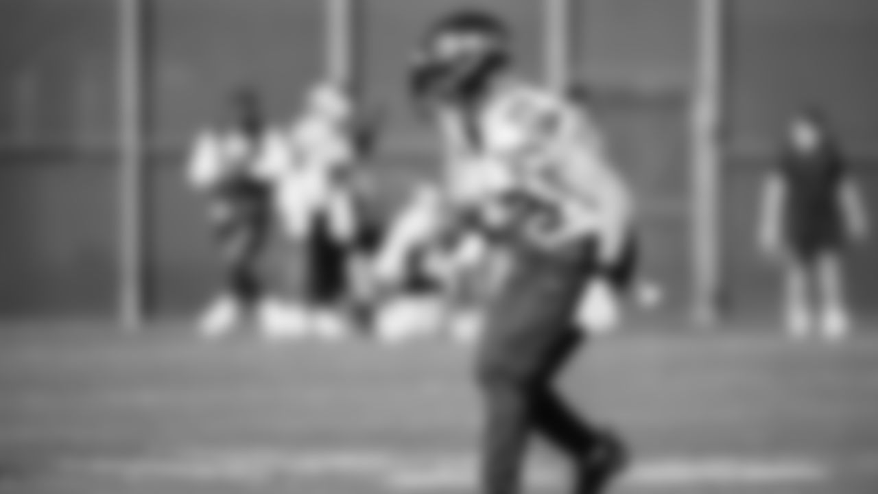 Seahawks safety Ty Okada (39) practiced on February 5, 2026 in San Jose, California.