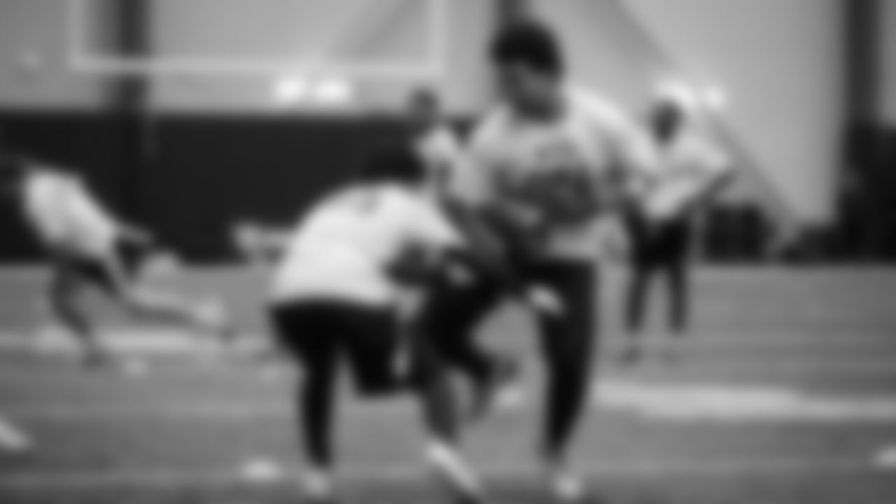 The Seahawks hosted the USA Football Talent ID Camp on February 21, 2026 at the Virginia Mason Athletic Center.